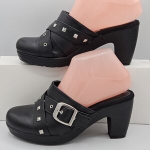 American Eagle studded 3.25" heel studded clogs size 6.5